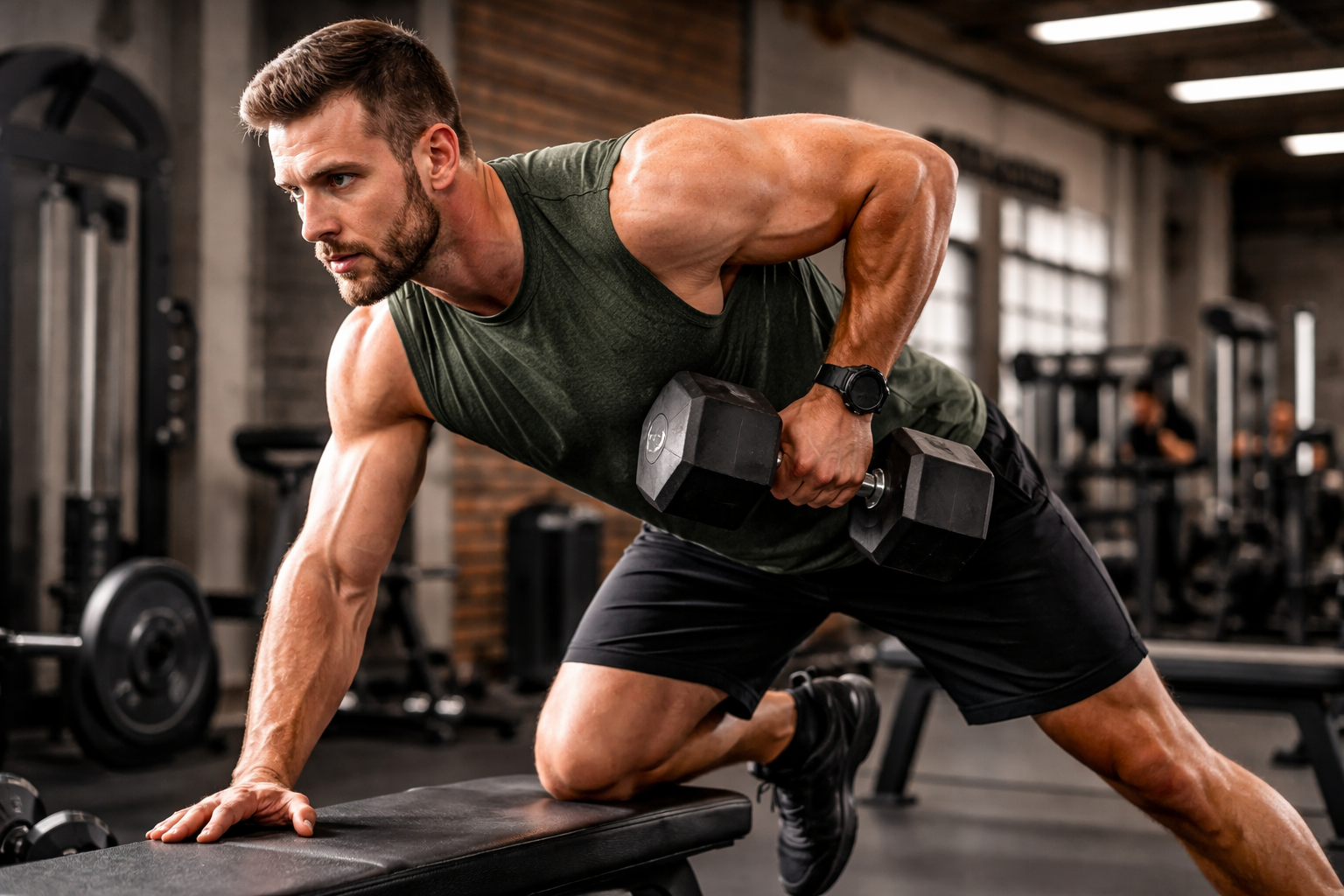 fitness musculation entraînement haltères prise de muscle salle de sport renforcement musculaire