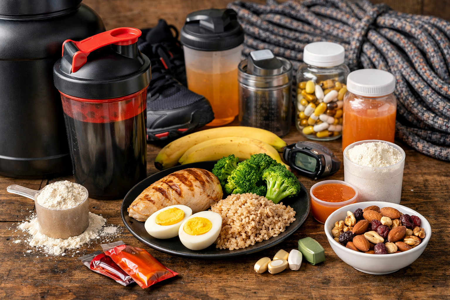 nutrition sportive aliments protéines glucides compléments sportifs performance récupération trail fitness