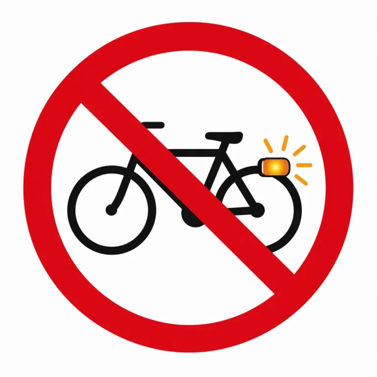 feu clignotant vélo interdit