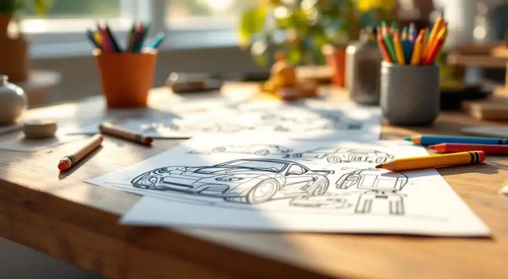 Voiture à colorier : 50+ dessins gratuits à imprimer pour enfants